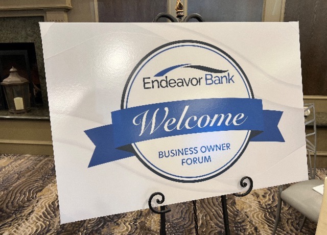 Endeavor Bank Welcome Business Owner Forum